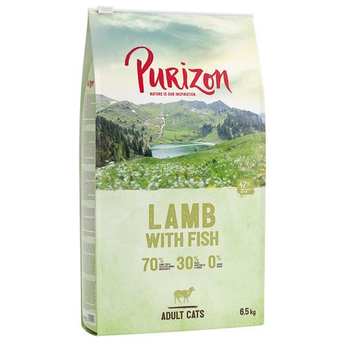 2x6.5kg Adult Lamb & Fish Grain-Free Purizon Dry Cat Food