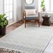 Gina 8' x 10' Handmade Moroccan Farmhouse Cotton Light Peach/Dark Gray/Nickel/Smoke/Gray/Off White/Denim Area Rug - Hauteloom