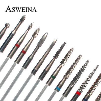 Carbide Cutter Nail Drill Bits Tungsten Drills Manicure Electric Nail File Gel Polish Remover