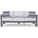 Signature Design by Ashley Amora Outdoor Poly All Weather Sofa with Cushion - 79"W x 30"D x 26"H