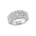 Belk & Co Lab Created 1.3 Ct Tgw Created White Sapphire Lattice Ring In Sterling Silver, 5