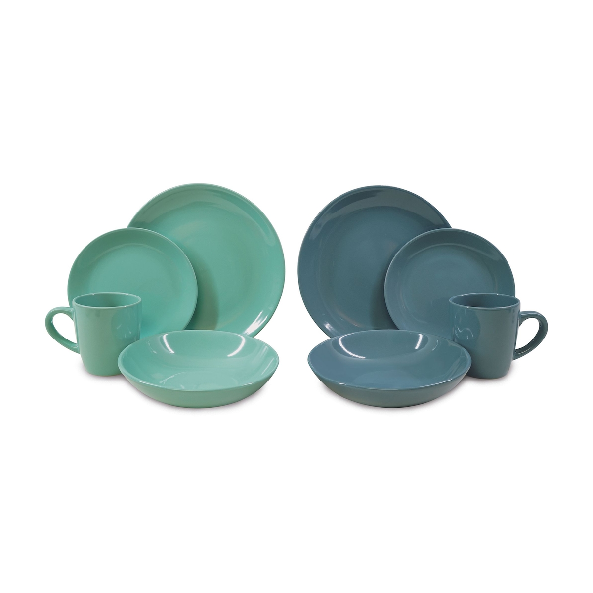 Tarrington House Kombiservice, Steingut, grün/blau, 24tlg. Image