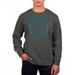 Men's Uscape Apparel Black Coastal Carolina Chanticleers Pigment Dyed Fleece Crew Neck Sweatshirt