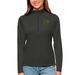 Women's Antigua Charcoal Oakland Athletics Tribute Quarter-Zip Pullover Top