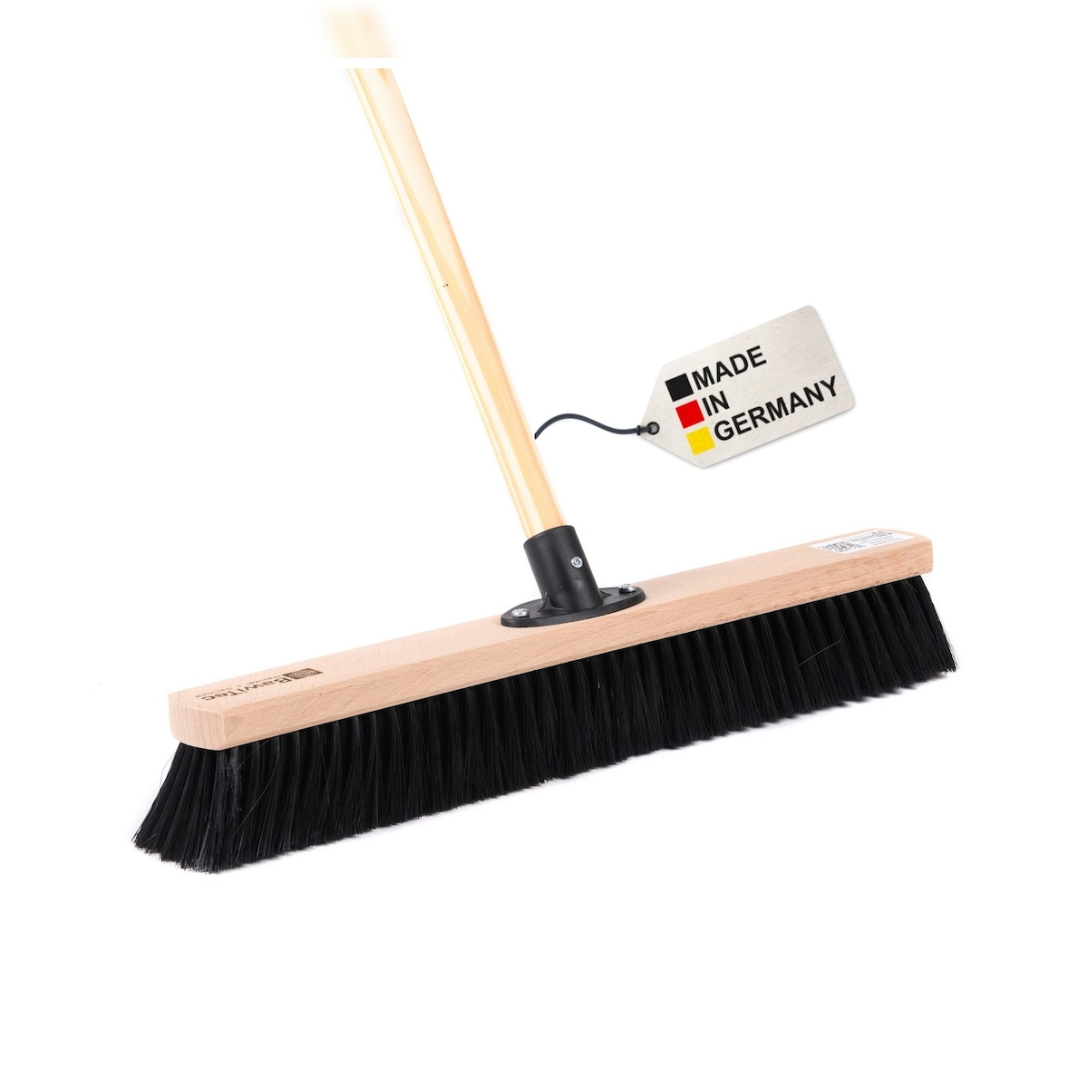 Sehr feiner und weicher Kehrbesen 50cm Breit mit Stiel 160cm Lang Rosshaar-Naturhaar-Borsten Saalbesen mit Holzstiel Image