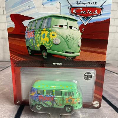 Disney Toys | Disney Cars Fillmore Hippie Vw Bus Mattel Die Cast Van Pixar Sealed | Color: Green/Yellow | Size: One Size