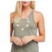 Free People Tops | Free People Army Green Tank Top Size Small | Color: Green/Yellow | Size: S