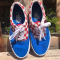 Vans Shoes | Like New Vans Checkered Shoes | Color: Blue/Red | Size: 5.5