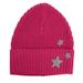 Rebecca Minkoff Accessories | New Rebecca Minkoff Embroidered Star Ribbed Beanie | Color: Gray/Pink | Size: Os