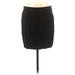 Ann Taylor LOFT Casual Mini Skirt Mini: Black Solid Bottoms - Women's Size Small
