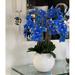 CFA Design Group Phalaenopsis Orchid Floral Arrangement in Pot Silk | 28 H x 18 W x 18 D in | Wayfair BETHPH-1010-BL