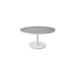Cane-line Go Round Outdoor Coffee Table Metal in Gray/White | 18.2 H x 35.5 W x 23.7 D in | Wayfair 5043AW-P072AWTII