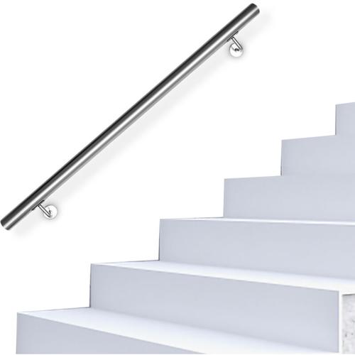 Edelstahl Handlauf Treppengeländer Geländer Wandhandlauf Wand Treppe,Länge:180 cm – Hengda