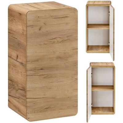Badezimmer Unterschrank hängend LUTON-56-CRAFT, Wotan Eiche Nb. Nb., b/h/t ca. 35/68/32 cm Image