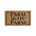 Evergreen Enterprises, Inc Farm Sweet Farm Coir 16 in. x 28 in. Non-Slip Indoor Outdoor Door Mat Coir in Brown | 28 W x 16 D in | Wayfair 2RM544ECM