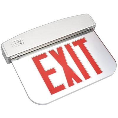 E-Conolight 19924 - E-XEL2RBMA LED Edgelit Exit Sign, Double Face, Red Letters, Battery backup LED Exit Light