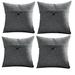 Latitude Run® Vintage One Button Pillow Covers Polyester in Gray | 20 H x 20 W x 1 D in | Wayfair 6A22967D6A2F4C0AA16CC45AF949D28F