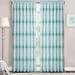 Home Soft Things Floral Semi-Sheer Rod Pocket Curtain Panels Polyester in Blue/Brown/Green | 84 H x 60 W in | Wayfair CSPM6084ETA