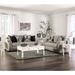 Deltin Traditional Light Taupe Wood Upholstered 2-Piece Sofa Set by Furniture of America