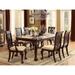 Elegant Design Dark Cherry Finish Dining Table with Removable Extension Leaf Cherry Veneer Wood Dining Furniture