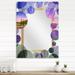 Designart 'Summer Lavender Field in Tihany' Landscape Printed Wall Mirror