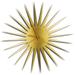 Adam Schwoeppe 'MCM Starburst Clock Gold' Midcentury Modern Style Wall Clock