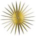 Adam Schwoeppe 'MCM Starburst Clock Gold' Midcentury Modern Style Wall Clock