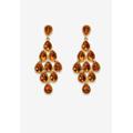 Women's Gold Tone Pear Cut Simulated Birthstone Earrings by PalmBeach Jewelry in November