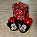 Disney Other | Disney’s Mickey Mouse Set Of Hat And Slippers For Toddlers | Color: Black/Red | Size: L(9-10)