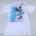 Disney Shirts | Disney Mickey Mouse Miami T-Shirt White Cotton Graphic Tee Nwt Men’s Small | Color: White | Size: S