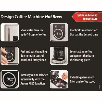 Hot Brew 10 cup Coffee Maker - Caso Design 11858