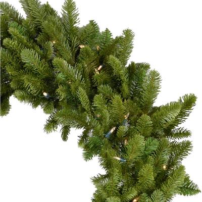 48-In. Grandland Artificial Holiday Wreath with Cl...