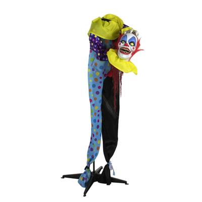 56-In. Animatronic Clown, Indoor/Outdoor Halloween...