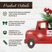 20-inch Christmas Farmhouse Truck with Pine, Berries, and Pinecones - Fraser Hill Farm FF020CHTT001-0RED