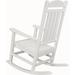 All-Weather Pineapple Cay Porch Rocker - White - Hanover HVR100WH