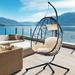 Bay Isle Home™ Kelling Egg Chair Hanging Basket Chair Hammock Chair | 77 H x 37.4 W in | Wayfair EB9D155B7C484A5BB7D3088A4D9FFBFF