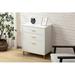 Latitude Run® 3 Drawer 23.6" W Chest Wood in Brown/White | 28.54 H x 23.6 W x 14.96 D in | Wayfair C7E7C267F9404F64BD7CA3D86928DABB