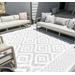 Feya 9'2" x 12' Modern Bone/Smoke/Dusty Sage/Neutral/Cloud Gray/Off White/White Outdoor Area Rug - Hauteloom