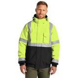 CornerStone CSJ500 ANSI 107 Class 3 Economy Waterproof Insulated Bomber Jacket in Safety Yellow size XL | Polyester