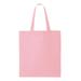 Q-Tees QTB Economical Tote Bag in Light Pink | Cotton