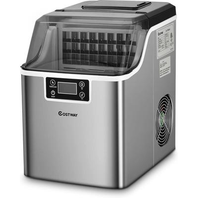 Costway - 3,2L Eiswürfelmaschine Ice Maker, Eismaschine Eiswürfelbereiter inkl. Schaufel Timer / 24 Image