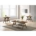 Roundhill Furniture Arona Mid-Century Modern Wood 3 Piece Coffee Table Set