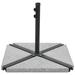 vidaXL Umbrella Weight Plate Granite 33.1 lb Triangular Gray