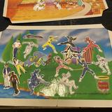 Disney Toys | Colorforms Power Rangers Tmnt Batman Aladdin Pocohontas Vintage Lot | Color: Red/Tan | Size: Osbb