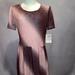 Lularoe Dresses | Bnwt Lularoe Elegant Collection Amelia, Size L. | Color: Pink | Size: L