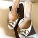 Gucci Shoes | Gucci Monogram Guccissima Ivory Sandals | Color: Cream/White | Size: 9.5