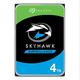 Seagate SkyHawk 4TB interne Festplatte HDD, Videoaufnahme bis zu 64 Kameras, 3.5 Zoll, 64 MB Cache, SATA 6GB/s, silber, FFP, inkl. 3 Jahre Rescue Service, Modellnr.: ST4000VXZ16