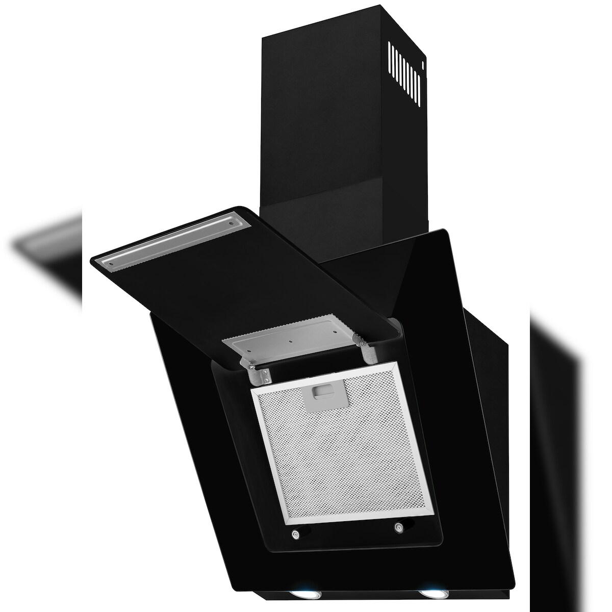 Exquisit KFD 60-8.1 Kopffreihaube - Ab- und Umluft-Betrieb, 60er Breite, Schwarz Image