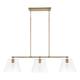 Homeplace by Capital Lighting Fixture Company Baker 44 Inch 3 Light Linear Suspension Light - 846931AD
