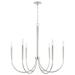 Capital Lighting Fixture Company Holden 33 Inch 6 Light Chandelier - 445961PN